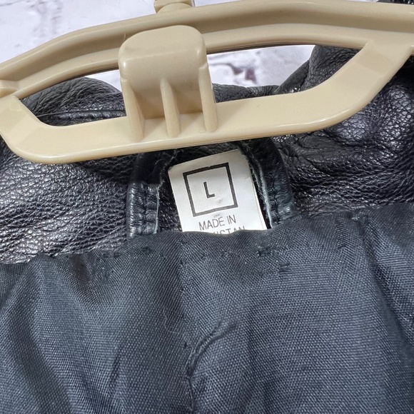 |•REAL SEAL STATE OF OKLAHOMA•| 100% Leather Vintage Trench Coat Size Large - Picture 5 of 12